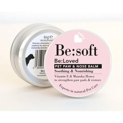 Be:Loved - Be:Soft Pet Nose & Paw Moisturising Balm 60g Be:Loved - Be:Soft Pet Nose & Paw Moisturising Balm 60g