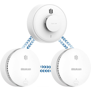 Wisualarm Smoke Alarm, Interlinked Smoke and Heat Alarm Scotland Bundle, Pre-linked, 10-Year Battery Life,Compliant with Scotland & England Law (2 Smoke + 1 Heat) Wisualarm Smoke Alarm, Interlinked Smoke and Heat Alarm Scotland Bundle, Pre-linked, 10-Year Battery Life,Compliant with Scotland & England Law (2 Smoke + 1 Heat)