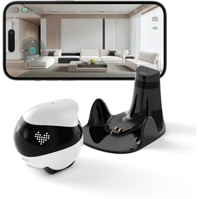 Enabot EBO Air 2 Mobile Indoor Security Camera Robot (Dove White), Pet Companion & Surveillance Enabot EBO Air 2 Mobile Indoor Security Camera Robot (Dove White), Pet Companion & Surveillance