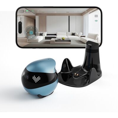 Enabot EBO Air 2 Mobile Indoor Security Camera Robot (Jay Blue), Pet Monitoring & Remote Care Enabot EBO Air 2 Mobile Indoor Security Camera Robot (Jay Blue), Pet Monitoring & Remote Care