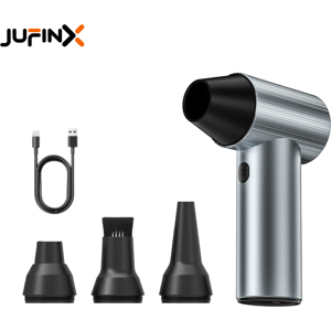 WOLFBOX Style JUFINX X7 Compressed Air Duster - Turbo Fan 90000 RPM 20W Fast Charging, Rechargeable Battery, 3 Adjustable Speeds, High-Pressure Air Gun for Automotive Cleaning, Cordless Air Blower, Keyboard Cleaning Tools, Perfect for Car Cleaning, Comp WOLFBOX Style JUFINX X7 Compressed Air Duster - Turbo Fan 90000 RPM 20W Fast Charging, Rechargeable Battery, 3 Adjustable Speeds, High-Pressure Air Gun for Automotive Cleaning, Cordless Air Blower, Keyboard Cleaning Tools, Perfect for Car Cleaning, Comp