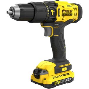 Stanley FatMax 18V V20 Cordless Hammer Drill Driver Kit, 2 x 2.0Ah Batteries Stanley FatMax 18V V20 Cordless Hammer Drill Driver Kit, 2 x 2.0Ah Batteries