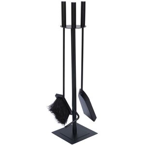 JVL Malham Contemporary Fireside Companion Tool Set – Black, Steel JVL Malham Contemporary Fireside Companion Tool Set – Black, Steel