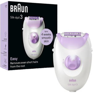 Braun Silk-épil 3 3-0000 Epilator for Women, Corded Dry Use, Long-Lasting Hair Removal, Weeks of Smooth Skin, Comfortable Epilation, Purple,Top Gift Picks Braun Silk-épil 3 3-0000 Epilator for Women, Corded Dry Use, Long-Lasting Hair Removal, Weeks of Smooth Skin, Comfortable Epilation, Purple,Top Gift Picks