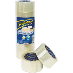 Sellotape Packaging Tape 50x66m Clear, Pack of 6 Sellotape Packaging Tape 50x66m Clear, Pack of 6