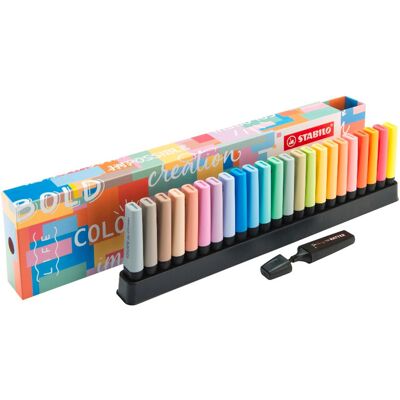 STABILO BOSS ORIGINAL - Highlighter - Deskset of 24 - Assorted Colours STABILO BOSS ORIGINAL - Highlighter - Deskset of 24 - Assorted Colours