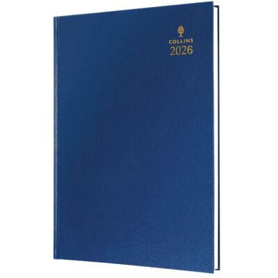 Collins 44 A4 Desk Diary 2026 Blue Collins 44 A4 Desk Diary 2026 Blue