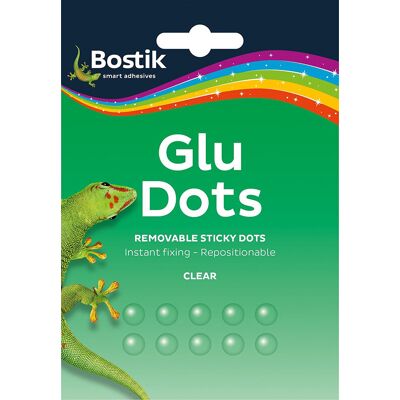Bostik Removable Glu Dots 64 Dots, Pack of 12 Bostik Removable Glu Dots 64 Dots, Pack of 12