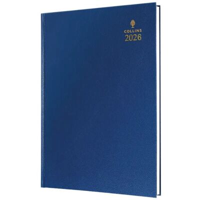 Collins 52 A5 Desk Diary 2026 Blue Collins 52 A5 Desk Diary 2026 Blue