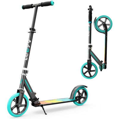 LEEYV kick-scooter LY205, Scooter for Kids 6–12 & Adults, Max Load 220 LBS, Adjustable Height, Lightweight 2-Wheel, Foldable Kids Scooter with 205mm Big Wheels LEEYV kick-scooter LY205, Scooter for Kids 6–12 & Adults, Max Load 220 LBS, Adjustable Height, Lightweight 2-Wheel, Foldable Kids Scooter with 205mm Big Wheels