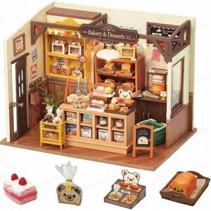 Robotime Rolife Becka's Baking House DIY Dollhouse Kit 25x15x19.5cm 1pc,Home decoration, bookshelf decoration,Craft Gifts for Adults and Teens,Educational toys Robotime Rolife Becka's Baking House DIY Dollhouse Kit 25x15x19.5cm 1pc,Home decoration, bookshelf decoration,Craft Gifts for Adults and Teens,Educational toys