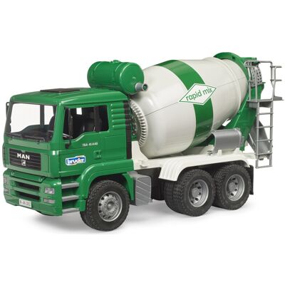 Bruder MAN Cement Mixer Truck 1:16 Scale with Rotating Drum & Tilting Cab Bruder MAN Cement Mixer Truck 1:16 Scale with Rotating Drum & Tilting Cab