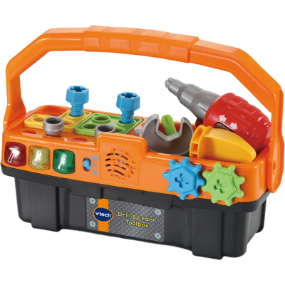 Vtech Drill & Learn Toolbox - Toy Toolbox with Lights, Sounds, Accessories Vtech Drill & Learn Toolbox - Toy Toolbox with Lights, Sounds, Accessories