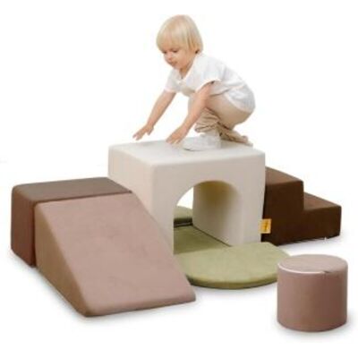 BanaSuper Foam Climbing Blocks for Children, Foam Building Blocks XXL, EN71 Certified & Non-Slip, Children's Montessori Toy, Washable Case for Indoor Fun, Baby Soft Playset (Grey) BanaSuper Foam Climbing Blocks for Children, Foam Building Blocks XXL, EN71 Certified & Non-Slip, Children's Montessori Toy, Washable Case for Indoor Fun, Baby Soft Playset (Grey)