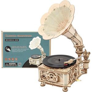 Robotime ROKR Classic Gramophone Electric Version 3D Wooden Puzzle Building Toys 22.1 x 22.6 x 42.9cm 1PC,Home decoration, bookshelf decoration,Craft Gifts for Adults and Teens,Educational toys Robotime ROKR Classic Gramophone Electric Version 3D Wooden Puzzle Building Toys 22.1 x 22.6 x 42.9cm 1PC,Home decoration, bookshelf decoration,Craft Gifts for Adults and Teens,Educational toys