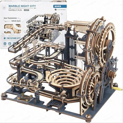Robotime ROKR Marble Night City 3D Wooden Puzzle Building Toys 32.5X21.4X22.8cm 1 Pc,Home decoration, bookshelf decoration,Craft Gifts for Adults and Teens,Educational toys Robotime ROKR Marble Night City 3D Wooden Puzzle Building Toys 32.5X21.4X22.8cm 1 Pc,Home decoration, bookshelf decoration,Craft Gifts for Adults and Teens,Educational toys
