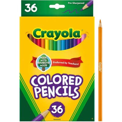 Crayola 36 Coloured Pencils Eco Pencil Set Crayola 36 Coloured Pencils Eco Pencil Set