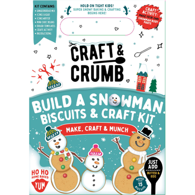 & Crumb Build A Snowman Bake & Craft Kit 300g & Crumb Build A Snowman Bake & Craft Kit 300g