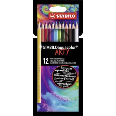 Stabilo Aquacolor ARTY Multicolor - Color Pencils - 12 pcs Stabilo Aquacolor ARTY Multicolor - Color Pencils - 12 pcs
