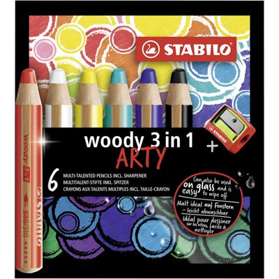 Stabilo Woody 3 in 1 Artful Multicolour - Color Pencils Stabilo Woody 3 in 1 Artful Multicolour - Color Pencils