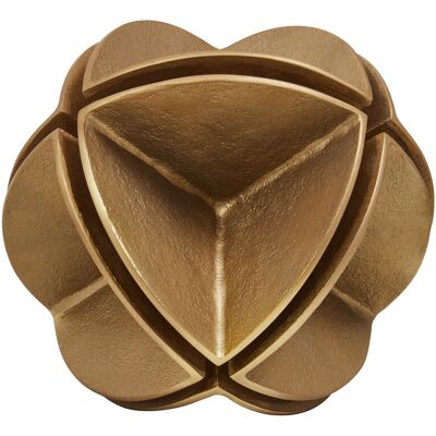 Fifty Five South Sculpture Prato Shaped Brass Fifty Five South Sculpture Prato Shaped Brass