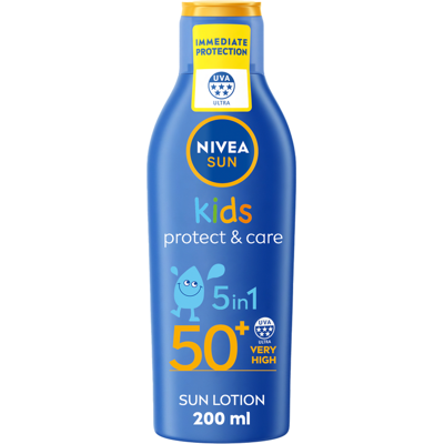 NIVEA Sun Kids Protect & Care SPF 50+ Lotion - Sun Cream NIVEA Sun Kids Protect & Care SPF 50+ Lotion - Sun Cream
