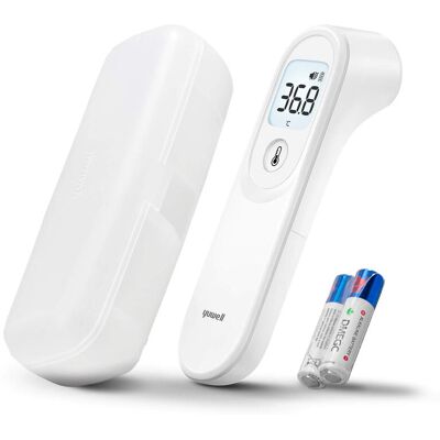 yuwell Forehead Thermometer for Adults and Kids Medical Grade, No Touch Digital Thermometer, Baby Friendly 1s Measurement, High Temperature Alert, Large Display, Mute Mode (YT-1) yuwell Forehead Thermometer for Adults and Kids Medical Grade, No Touch Digital Thermometer, Baby Friendly 1s Measurement, High Temperature Alert, Large Display, Mute Mode (YT-1)
