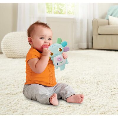 Vtech Baby Rainbow Colours Axolotl Teether Toy with Lights & Music Sensory Gift Vtech Baby Rainbow Colours Axolotl Teether Toy with Lights & Music Sensory Gift