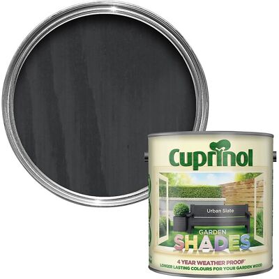 Cuprinol Garden Shades Matt Wood Treatment - Urban Slate - 2.5L Cuprinol Garden Shades Matt Wood Treatment - Urban Slate - 2.5L