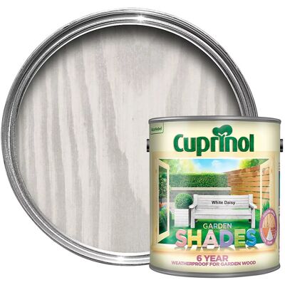 Cuprinol Garden Shades Matt Wood Treatment - White Daisy - 2.5L Cuprinol Garden Shades Matt Wood Treatment - White Daisy - 2.5L