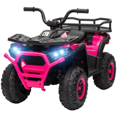 AIYAPLAY - 12V Kids Quad Bike - Pink - 4 Suspension Wheels AIYAPLAY - 12V Kids Quad Bike - Pink - 4 Suspension Wheels
