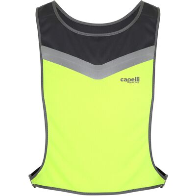 Capelli Sport Reflective Vest with Adjustable Waist Belt and Zipper Pocket Capelli Sport Reflective Vest with Adjustable Waist Belt and Zipper Pocket