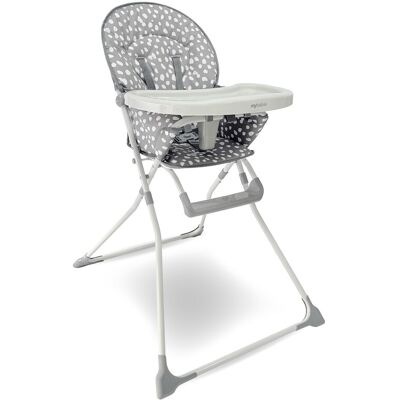 My Babiie MBHC1 Compact Highchair 6 Months - 3 Years (15 kg) Grey Dalmatian My Babiie MBHC1 Compact Highchair 6 Months - 3 Years (15 kg) Grey Dalmatian