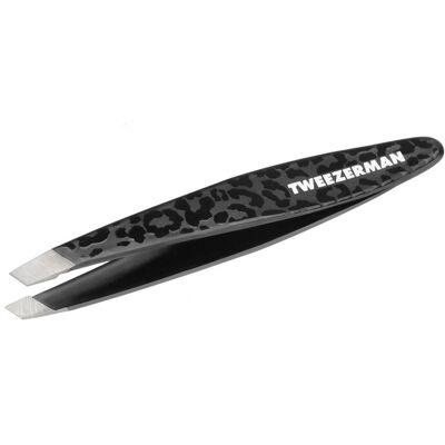 Tweezerman Mini tweezers slanted tip Black Leopard Tweezerman Mini tweezers slanted tip Black Leopard