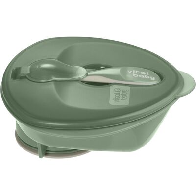 Vital Baby - Nourish Power Suction Bowl - Natural Moss - Bowl Vital Baby - Nourish Power Suction Bowl - Natural Moss - Bowl