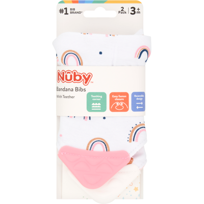 Nuby Bandana Teething Bibs 2 Pack Nuby Bandana Teething Bibs 2 Pack