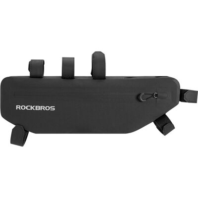 ROCKBROS Waterproof Bicycle Top Tube Bag, Triangle Frame Storage Pouch for Road Bike & MTB, Cycling Phone Holder Bag, 40 x 12.5 cm ROCKBROS Waterproof Bicycle Top Tube Bag, Triangle Frame Storage Pouch for Road Bike & MTB, Cycling Phone Holder Bag, 40 x 12.5 cm