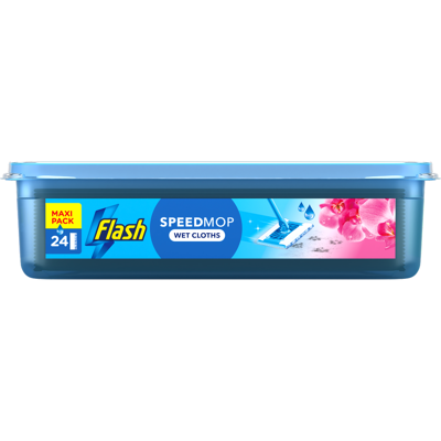 Flash Speedmop Floor Cleaner Wet Cleaning Wipes Wild Orchid 24 Cloths, MultiSurface Flash Speedmop Floor Cleaner Wet Cleaning Wipes Wild Orchid 24 Cloths, MultiSurface