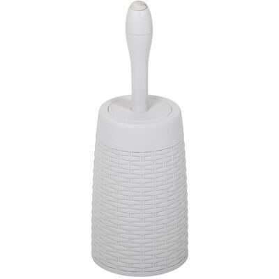 Addis 518368 Faux Rattan Round Toilet Brush Set - Toilet Set Addis 518368 Faux Rattan Round Toilet Brush Set - Toilet Set