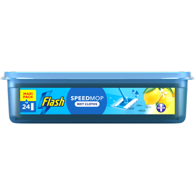 Flash - Speedmop - Lemon - 24 Refills - Wet Cloths Flash - Speedmop - Lemon - 24 Refills - Wet Cloths