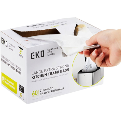 Eko Bin Liners G 50-90l Extra Strong Bags - 60 Bags Eko Bin Liners G 50-90l Extra Strong Bags - 60 Bags