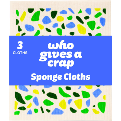 Who Gives A Crap Sponge Cloth, 3 Pack Who Gives A Crap Sponge Cloth, 3 Pack