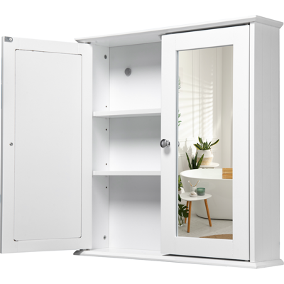 Croydex Bathroom Mirror Cabinet (58x56x13cm) - Ashby White Croydex Bathroom Mirror Cabinet (58x56x13cm) - Ashby White