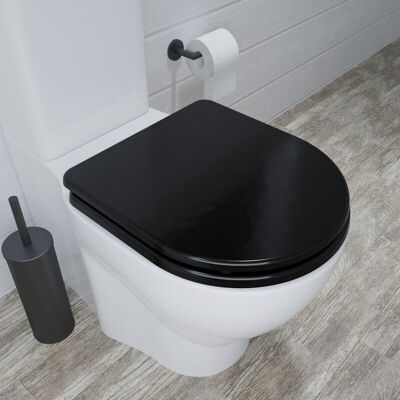 Croydex WL610321H Iseo Toilet Seat - Matt Black Croydex WL610321H Iseo Toilet Seat - Matt Black