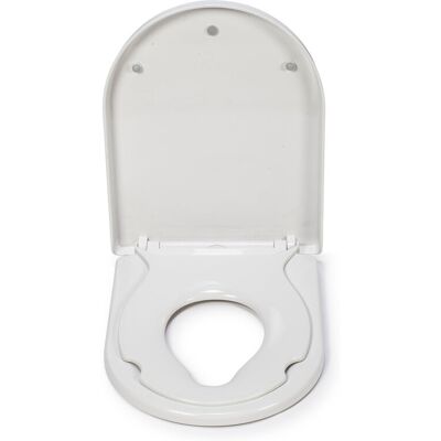 Croydex - Hilier Stick 'n' Lock - D-Shape - Toilet Seat Croydex - Hilier Stick 'n' Lock - D-Shape - Toilet Seat