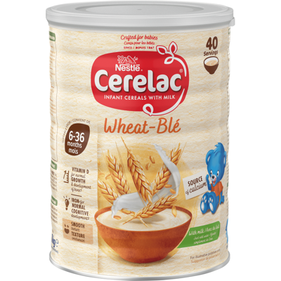 Nestlé - Cerelac - Wheat with Milk - 6 Months - Baby Cereal Nestlé - Cerelac - Wheat with Milk - 6 Months - Baby Cereal