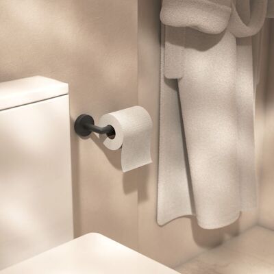 Croydex - Toilet Roll Holder - Matt Black - Wall Mounted Croydex - Toilet Roll Holder - Matt Black - Wall Mounted