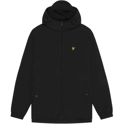 Lyle & Scott Water Resistant Hooded Jacket - Jet Black Lyle & Scott Water Resistant Hooded Jacket - Jet Black