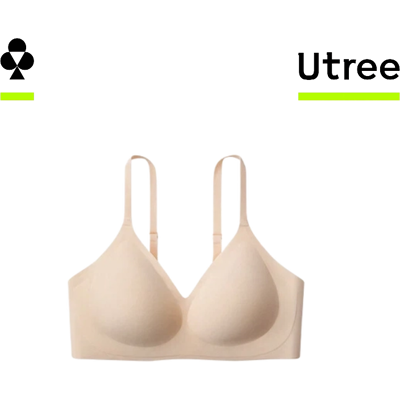 Utree - Small-Busted Women's Wire-Free Comfort Bra, Lift & Shaping, Side Boob Control, Anti-Sag, Seamless - Invisible Skin - 160-165/90-95 (L) Utree - Small-Busted Women's Wire-Free Comfort Bra, Lift & Shaping, Side Boob Control, Anti-Sag, Seamless - Invisible Skin - 160-165/90-95 (L)