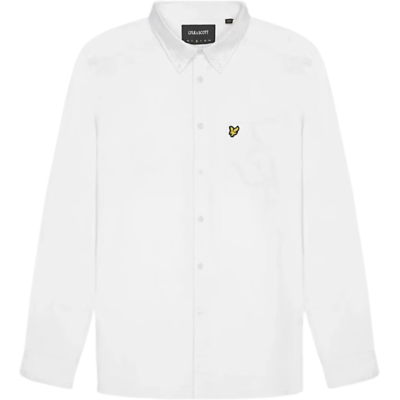 Lyle & Scott Cotton Button Down Oxford Shirt - White Lyle & Scott Cotton Button Down Oxford Shirt - White